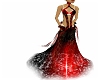 Red-Black-Long Dress