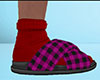 Pink Slides Plaid (M)