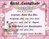 Krystynas birth certic