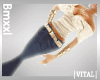 |VITAL| Cream Belt Denim