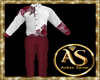 Flowers on Wine Pants