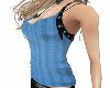 (* BLUE Buckled Tank Top