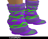 !Grn Purple Boots
