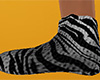 Gray Tiger Stripe Slippers (F)