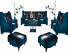 Mystic Blue 9 Sofa Set