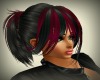 punky ponytail claret