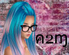 blue/pink cute hair