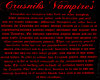 Crusniks Vampire's