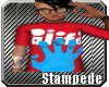 stamp-Blue/Red Alife tee