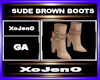 SUDE BROWN BOOTS