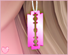 Pink Razorblade Earrings
