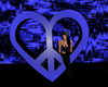 Blu Heart Peace Sign
