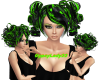 green&black hair