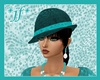 *jf* Teal Paisley Hat