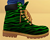 Green Stripe Work Boots 2 (M)