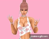 cute pink\white shirt