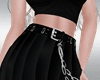 Gothic Chain+Belt Skirt