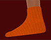 Orange Knit Socks (F)