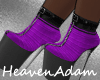 Liza heels purple blk