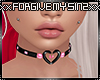 VDAY PINK HEART CHOKER