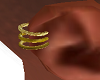 Gold tone RIght Ear