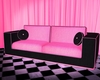 S! Pink Black Couch
