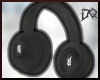 ! black headphones