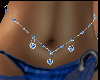 Blue diamond belly chain