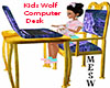 Kids Wolf Computer Desk
