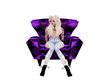 purple weed chair