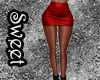 Skirt with Fishnets RED