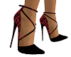 red detail tie heels