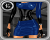 WB Black/Blue Pvc Dress