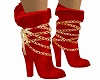 **Ster Boots Red Gold