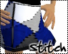 Blue Stitch Skirt