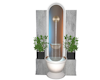 waterfall/plants