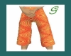 jazzy orange shorts