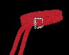 Red long Leather Belt