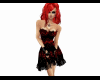 Black red Minidress