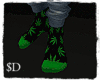$D - Weed Socks Green