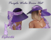 Wide Brim Hat in Purple