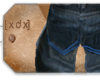 [XDX] Urban Striped Jean