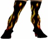 Long Hot Flames Boots
