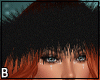 Black Fur Headband Gems