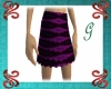 black/purple skirt