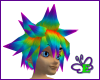 Rainbow Spikey Hair