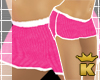 {K} Pink/White Shorts