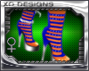 {XO} Cage Heels Blue