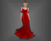 Red Flowing Gown