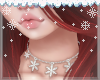 𝓶. snowflake necklace